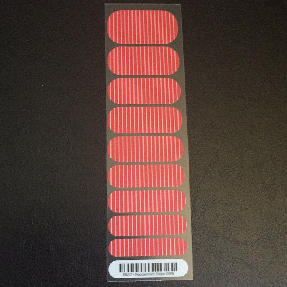 Jamberry Peppermint Stripe Half Sheet